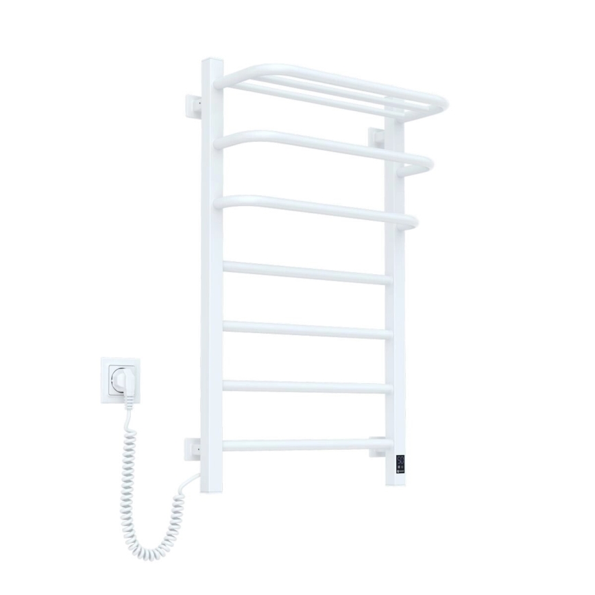 Bagno elettrico radiatore con termostato FORTIS 350W/230V 80,6 cm IP44 bianco sinistra quadrato