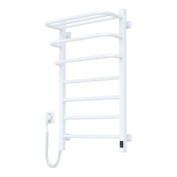 Bagno elettrico radiatore con termostato FORTIS 350W/230V 80,6 cm IP44 bianco sinistra quadrato