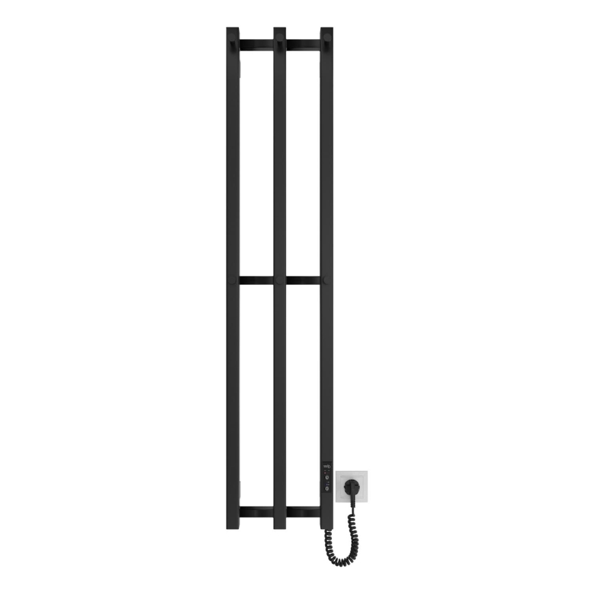 Bagno radiatore HF SLIM 110W/230V 117x25 cm nero quadrato