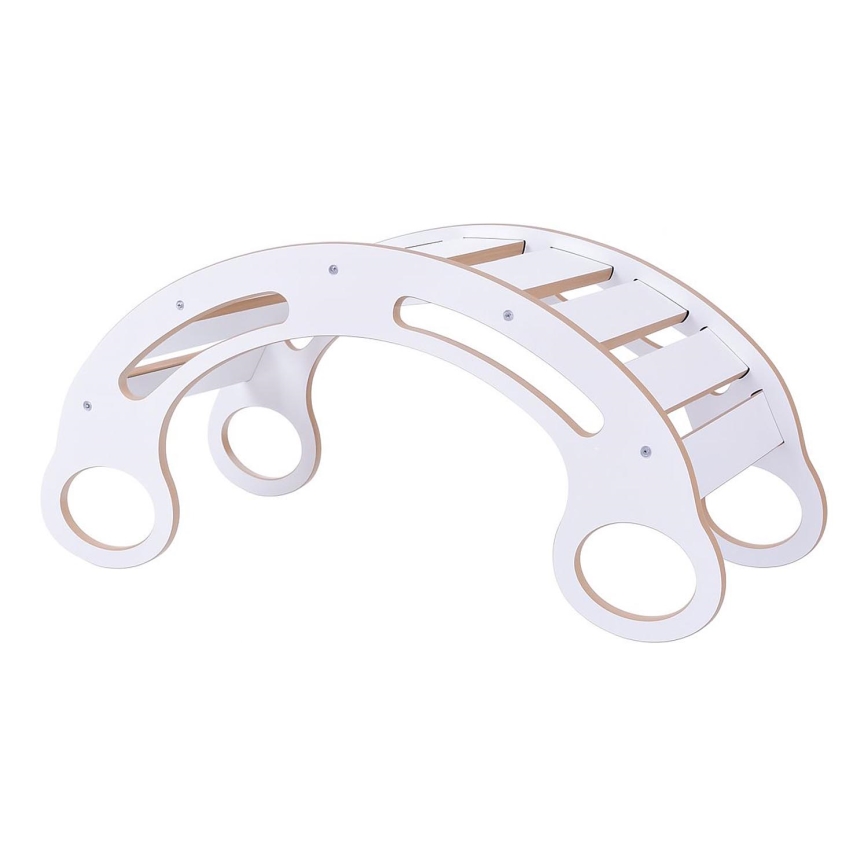 Balançoire multifonctionnelle Montessori blanche