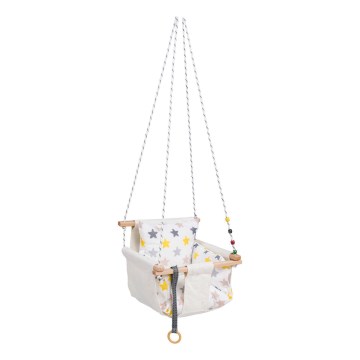 Balançoire textile enfant SELALE blanc