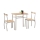 Balkon-Set LANCE 82x50 cm Metall/Sonoma-Eiche