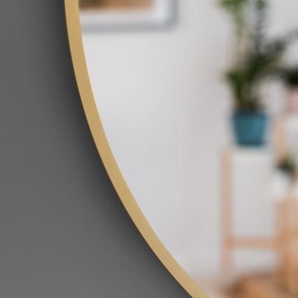 Baltica Design - Miroir mural TINY BORDER Ø 60 cm doré