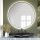 Baltica Design - Specchio da bagno a parete retroilluminato LED BRIGHT, 15 W, 230 V, 4500 K, Ø 80 cm, IP65, nero