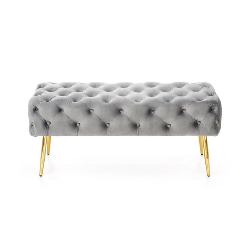 Banc ATHENA 40x100 cm gris/doré