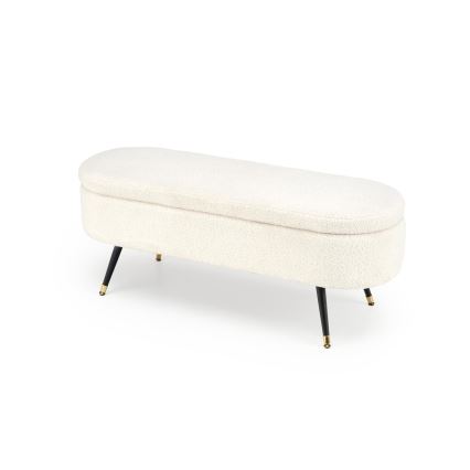 Banc avec un espace de stockage AVEIRO 46x120 cm blanc