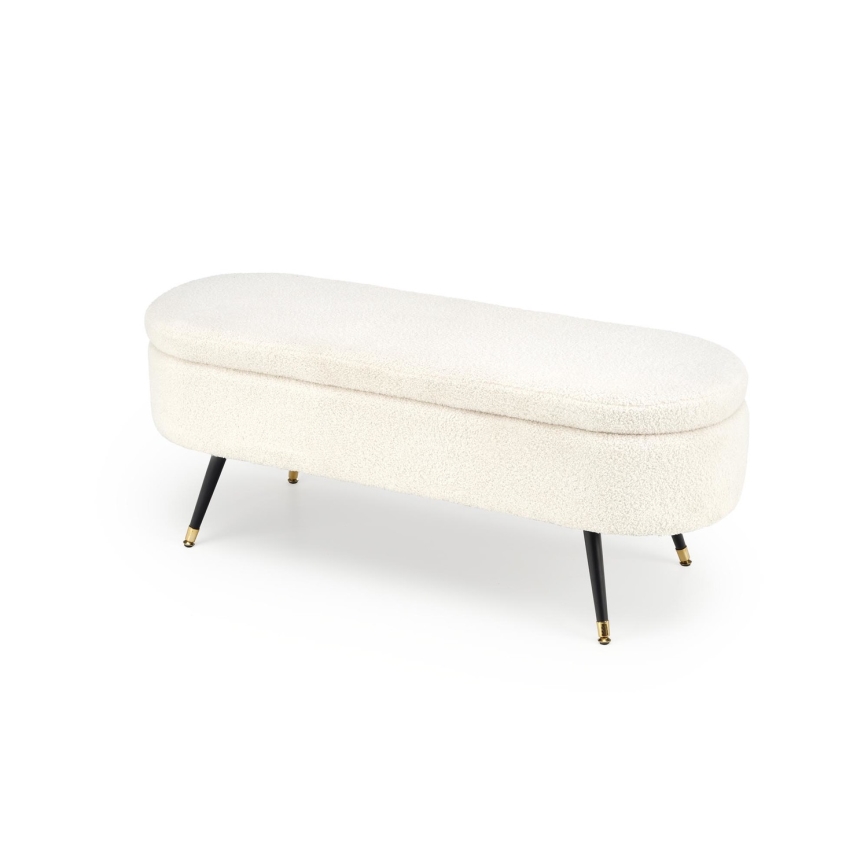 Banc avec un espace de stockage AVEIRO 46x120 cm blanc