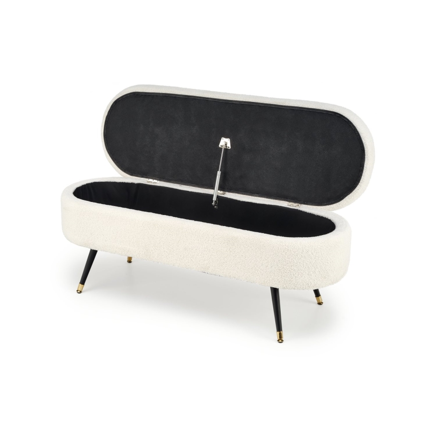 Banc avec un espace de stockage AVEIRO 46x120 cm blanc