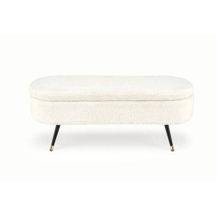 Banc avec un espace de stockage AVEIRO 46x120 cm blanc