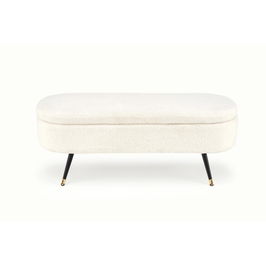 Banc avec un espace de stockage AVEIRO 46x120 cm blanc