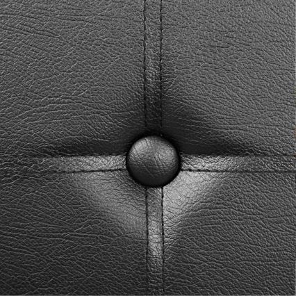 Banc en cuir SULTAN noir