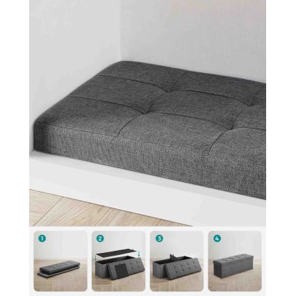 Banc SULTAN gris foncé