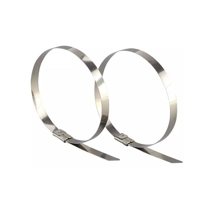 Bandes pliantes en plastique 4,6x250mm 100pcs acier