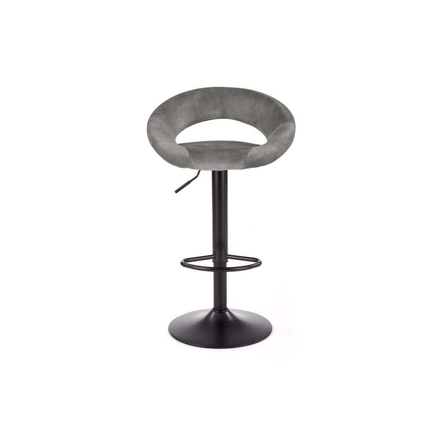 Barhocker 100x48 cm grau/anthrazit