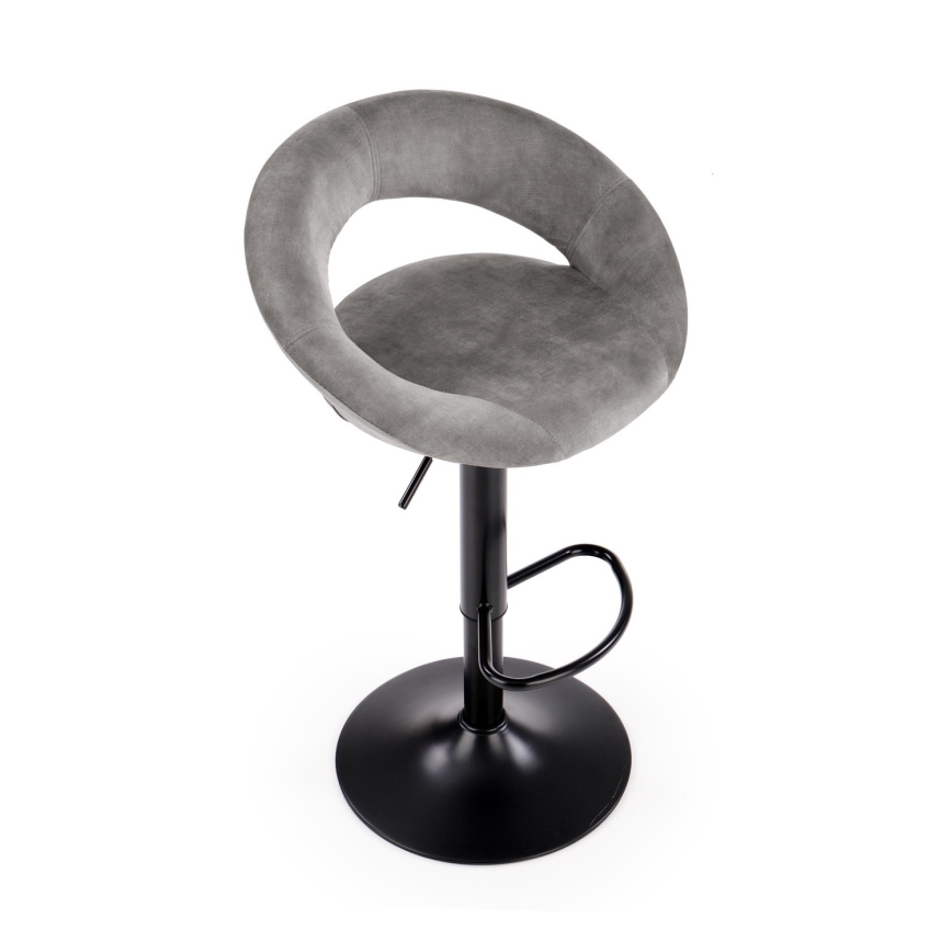 Barhocker 100x48 cm grau/anthrazit