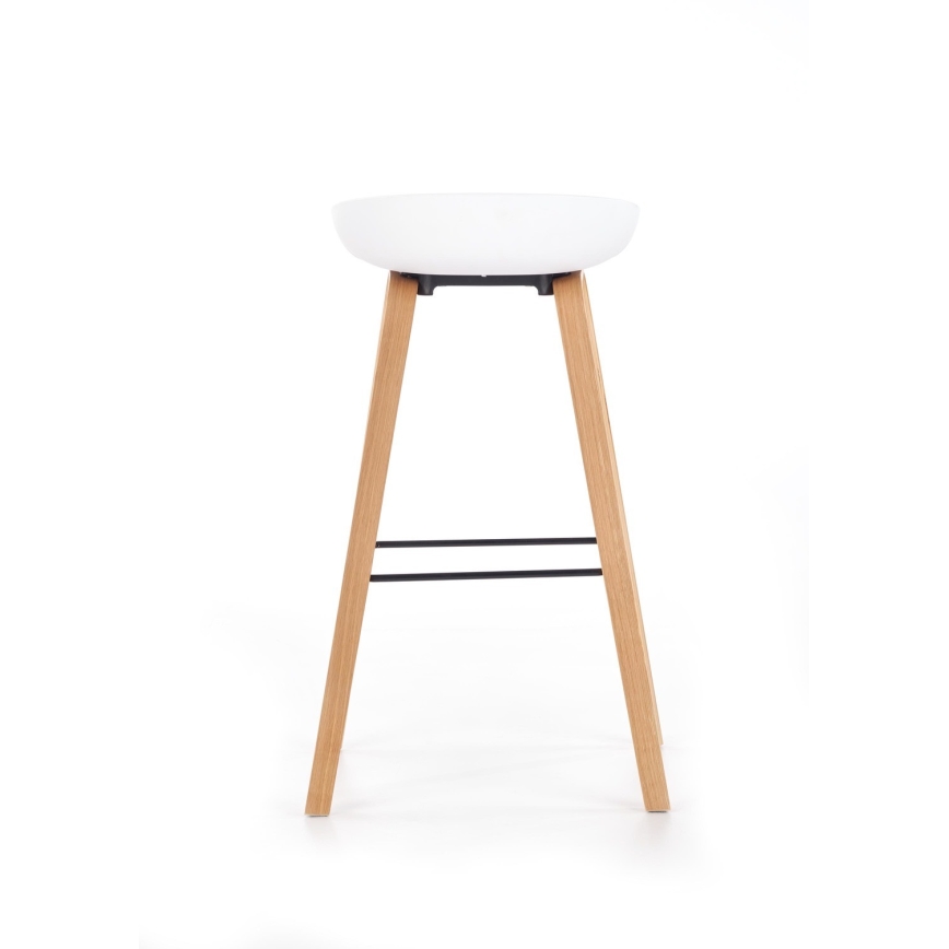 Barhocker 81x51 cm beige/weiß