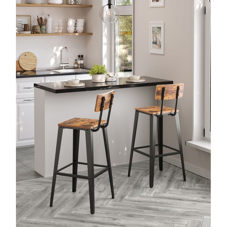 Barhocker AVEN braun/schwarz