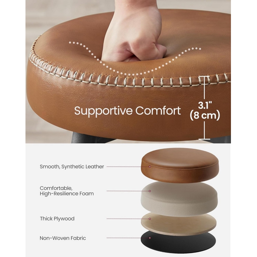 Barhocker LIOR, braun/schwarz