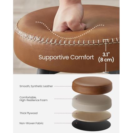 Barhocker LIOR braun/schwarz