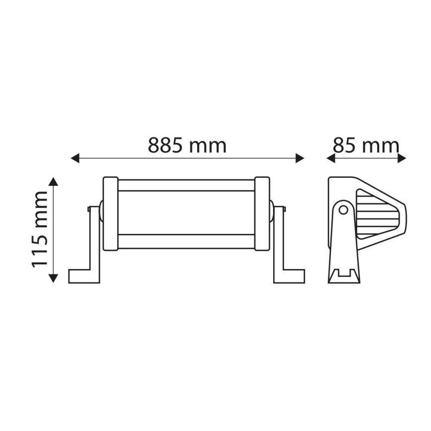 Barra da lavoro LED EPISTAR LED/180W/10-30V IP67 6000K