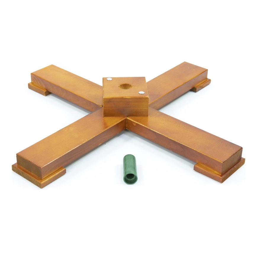 Base in legno per albero di Natale con diametro dell'attacco 33 mm