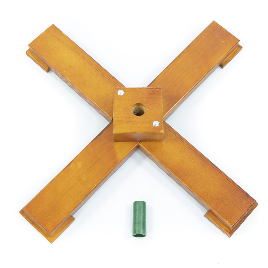Base in legno per albero di Natale con diametro dell'attacco 33 mm