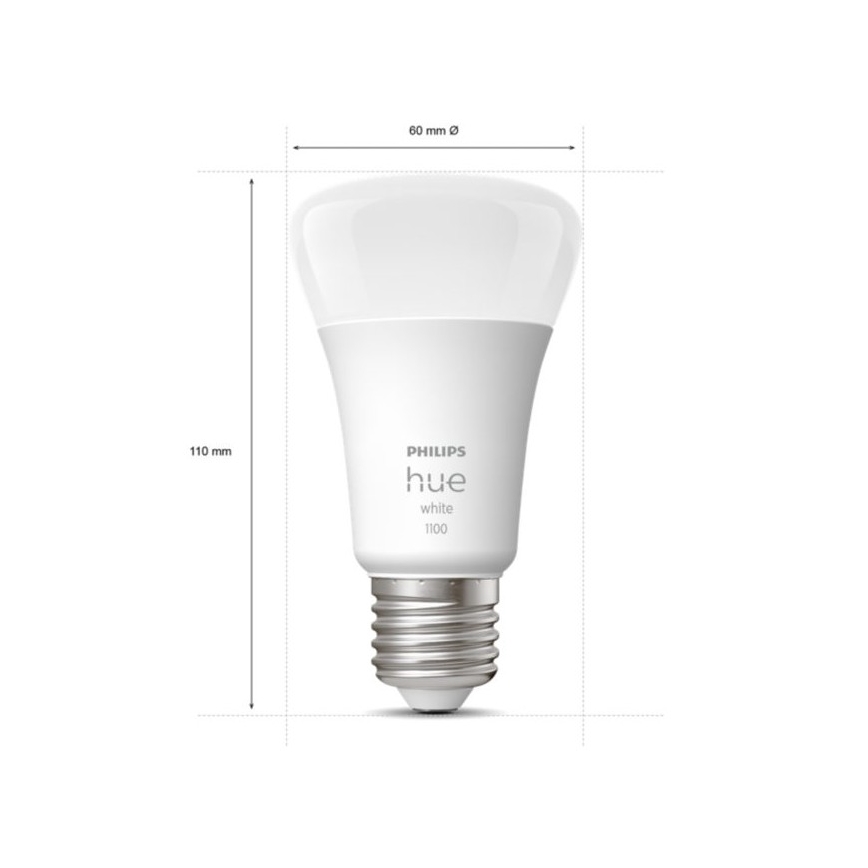Basis-Set Philips Hue WHITE 3xE27/9,5W 2700K + Verbindungsgerät