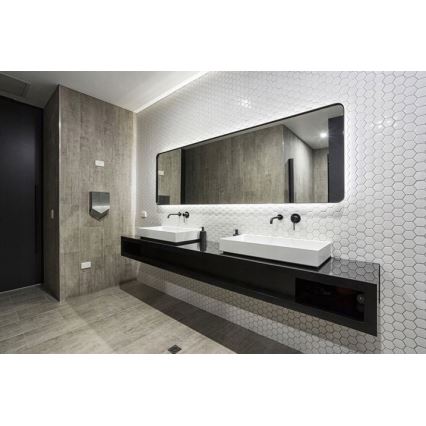 BAT-B0969 - Miscelatore per lavabo da incasso LUNGO nero opaco