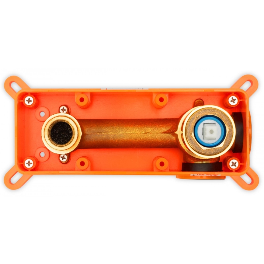 BAT-B0969 - Miscelatore per lavabo da incasso LUNGO nero opaco