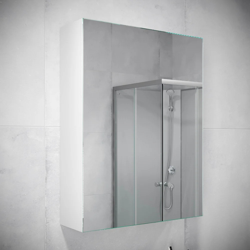 BATH DELUXE 02-050-63-01-01 - Badezimmer-Spiegelschrank KENWOOD 65x50 cm mattweiß