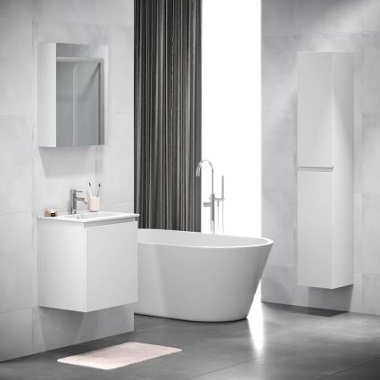 BATH DELUXE 02-050-63-01-01 - Badezimmer-Spiegelschrank KENWOOD 65x50 cm mattweiß