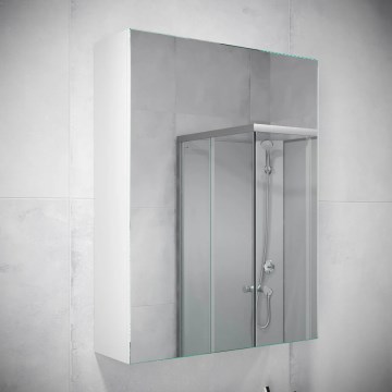 BATH DELUXE 02-050-63-01-01 - Meuble de salle de bain avec miroir KENWOOD 65x50 cm blanc mat