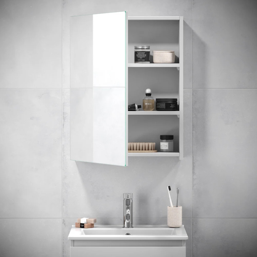 BATH DELUXE 02-050-63-01-01 - Mobile da bagno con specchio KENWOOD 65x50 cm bianco opaco
