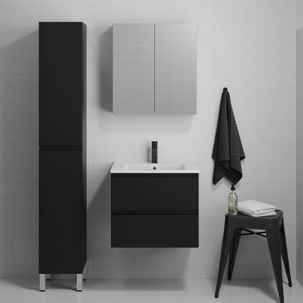 BATH DELUXE 03-060-63-02-01 - Armadietto da bagno con lavandino KENWOOD 61 cm opaco nero