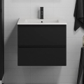 BATH DELUXE 03-060-63-02-01 - Armadietto da bagno con lavandino KENWOOD 61 cm opaco nero