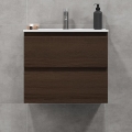 BATH DELUXE 03-060-64-84-01 - Armadietto da bagno con lavandino KENWOOD 61 cm noce