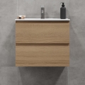 BATH DELUXE 03-060-64-86-01 - Armadietto da bagno con lavandino KENWOOD 61 cm quercia
