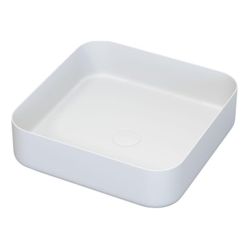 BATH DELUXE 06-040-17-01-00 - Lavabo da appoggio LJORDAL 40x40 cm acciaio inossidabile/bianco opaco