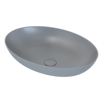 BATH DELUXE 06-060-19-23-00 - Lavabo da appoggio OLSBORG 60x40,5 cm cemento/grigio
