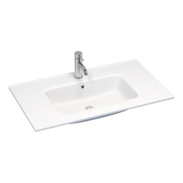 BATH DELUXE 06-080-27-11-00 - Lavabo da incasso LILLESNAD 81x46 cm ceramica/bianco
