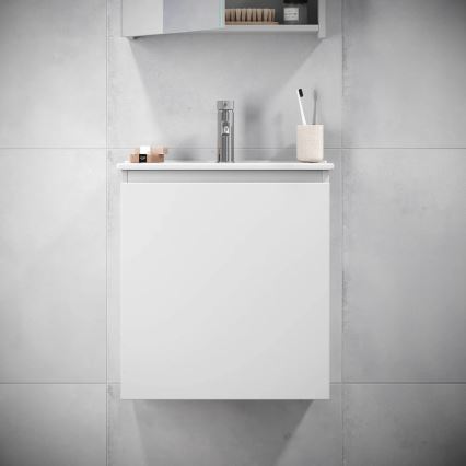 BATH DELUXE 09-050-63-01-01 - Armadietto da bagno con lavandino KENWOOD 51 cm bianco opaco