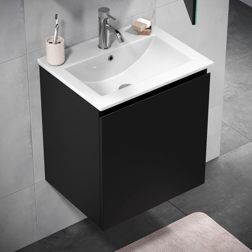 BATH DELUXE 09-050-63-02-01 - Armadietto da bagno con lavandino KENWOOD 51 cm opaco nero