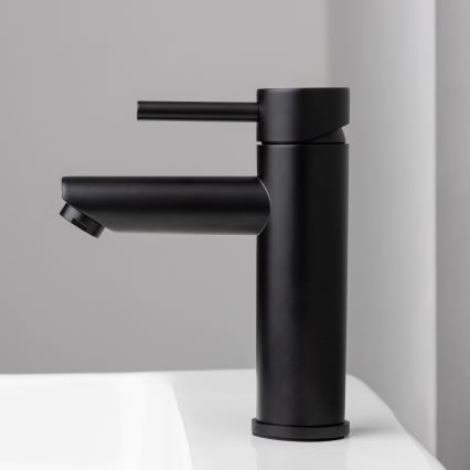 BATH DELUXE 28-017-03-02-02 - Robinet de lavabo RINGSTED 17,8 cm mat noir