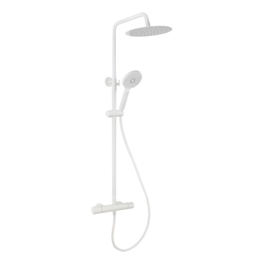 BATH DELUXE 31-120-05-01-00 - Set doccia con rubinetto termostatico DRAGOR bianco opaco