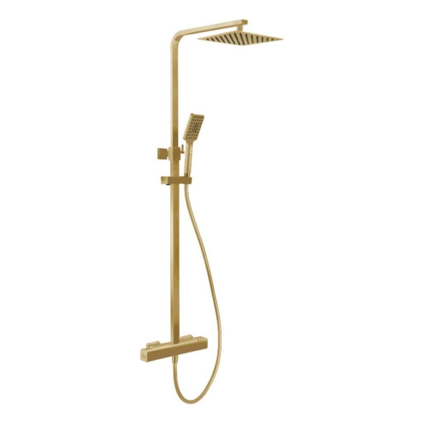 BATH DELUXE 31-120-06-70-00 - Colonnes de douche avec robinet thermostatique NAESBY brossé laiton