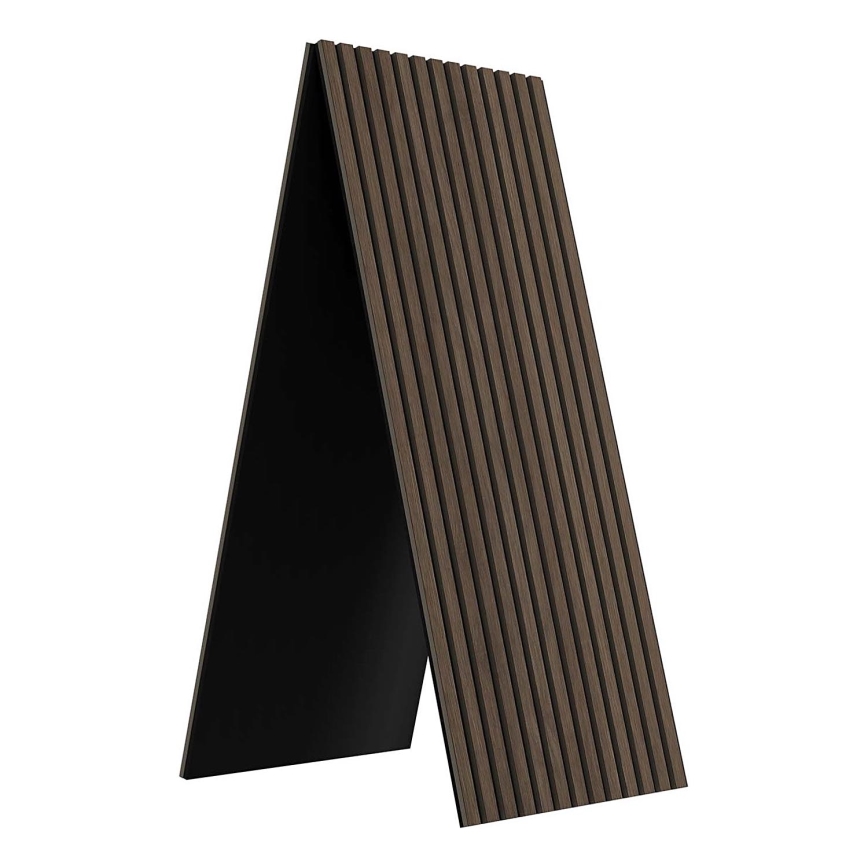 BATH DELUXE 54-240-11-84-12 - SET 4x Akustik-Wandpaneel VASALUND 240x52 cm Walnuss