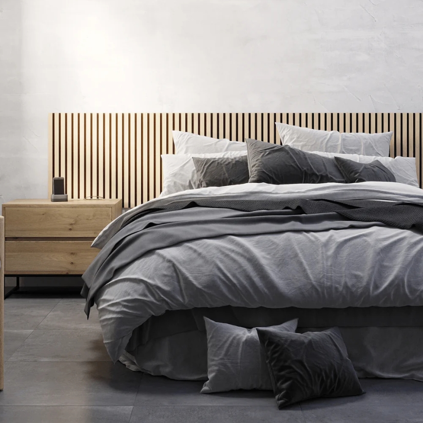 BATH DELUXE 54-240-11-86-12 - Panneau mural acoustique VASALUND 240x52 cm chêne