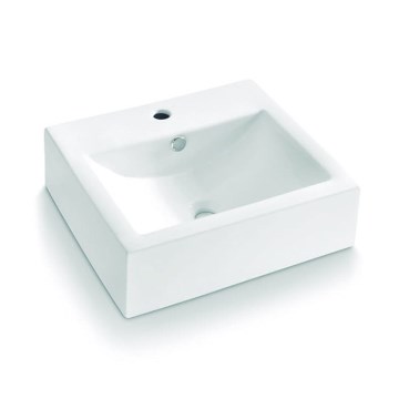 Bathco 0010 - Aufsatzwaschbecken BOLONIA 51x45,5 cm Porzellan/weiß