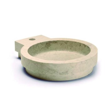 Bathco 00338 - Lavabo da appoggio ICONO 40x45 cm pietra/beige
