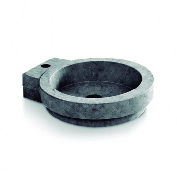 Bathco 00339 - Vasque à poser ICONO 40 x 45 cm pierre/gris